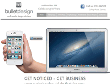 Tablet Screenshot of bulletdesign.ie